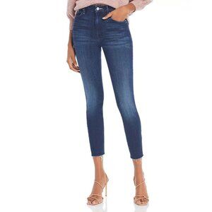 MOTHER High Waisted Looker Ankle Fray in Tongue and Chic Jeans Women's Size 28